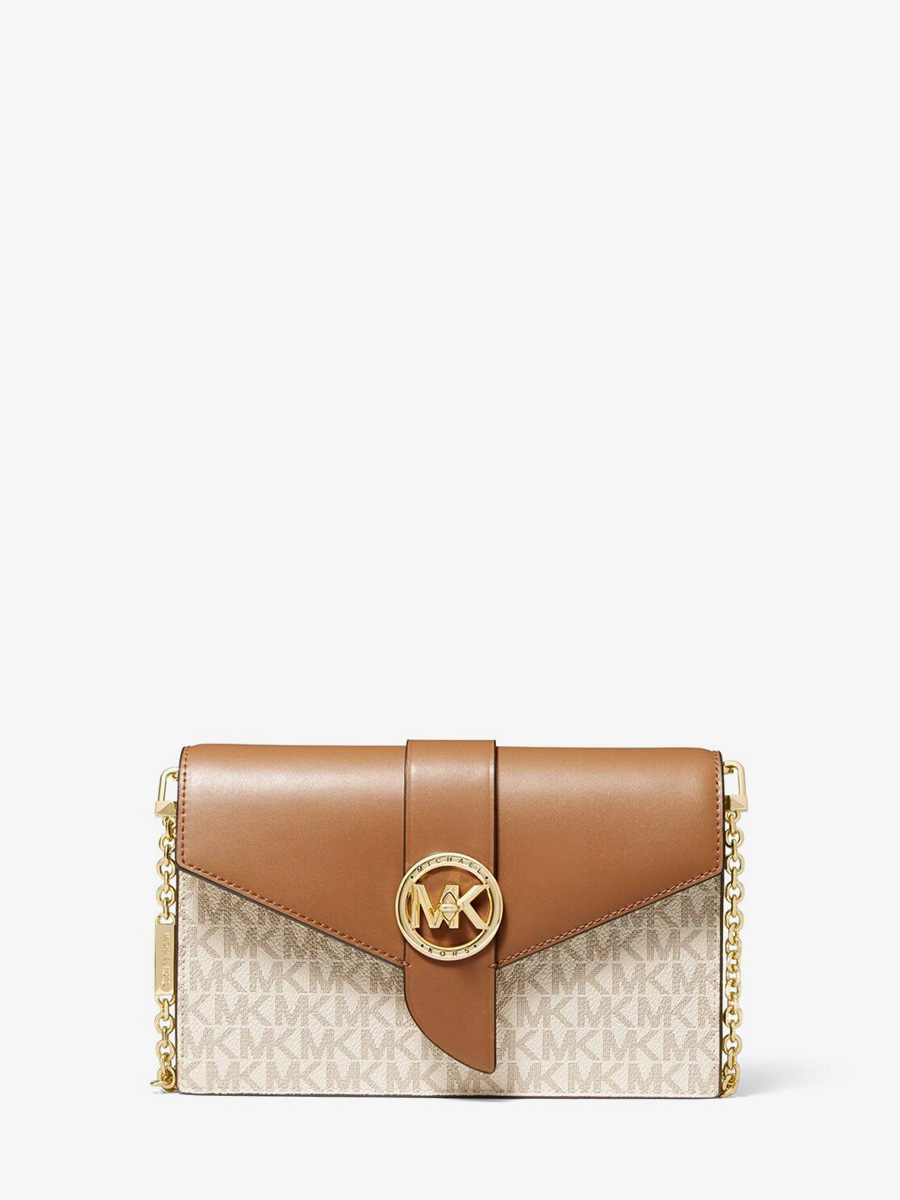 

Сумка Medium Logo and Leather Convertible Crossbody Bag 32S0G00C6B Medium, Бежевый, MK_32S0G00C6B