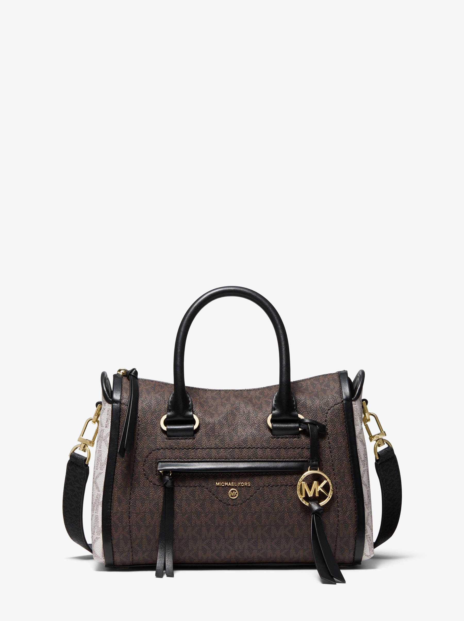 

Сумка Michael Kors Carine 30S0GCCS1V BRN MULTI Small, Коричневый/белый, 30S0GCCS1V BRN MULTI