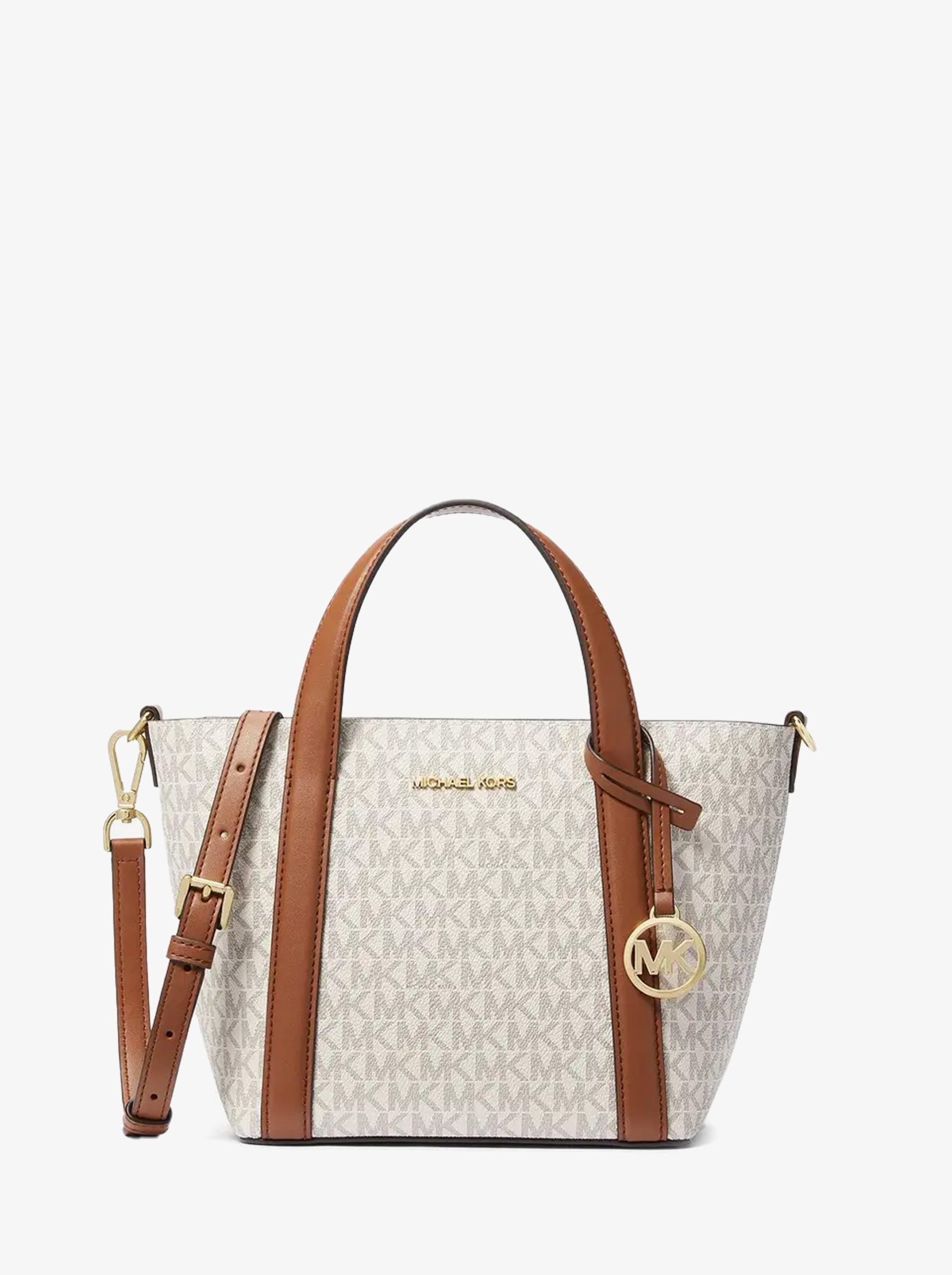

Сумка Michael Kors Pratt 35R4G0CT1I vanila Medium, Бежевый, 35R4G0CT1I vanila
