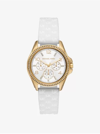 Часы Michael Kors Mini Pilot Pavé MK7372 Желтое золото